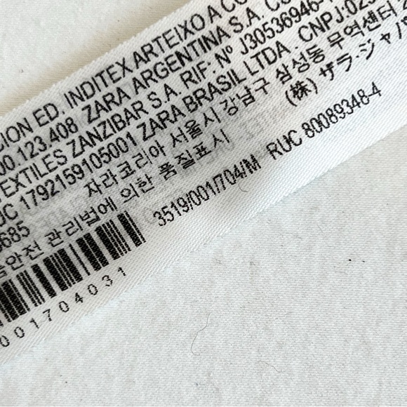 Zara Ribbed Long Sleeve Sweater Womens Brown Contrasting Piping Pullover Medium - Picture 9 of 11